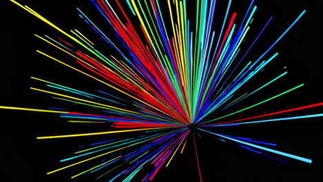 colorful light explosion