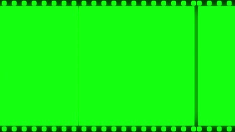 Green screen old negative film strip frame slow animated old movie effect on it videos projects film