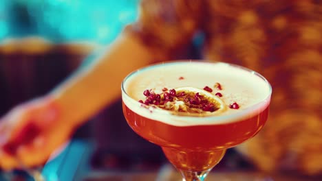 bartender preparing a cocktail