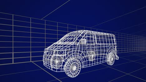 dibujos técnicos en 3d del coche 4k