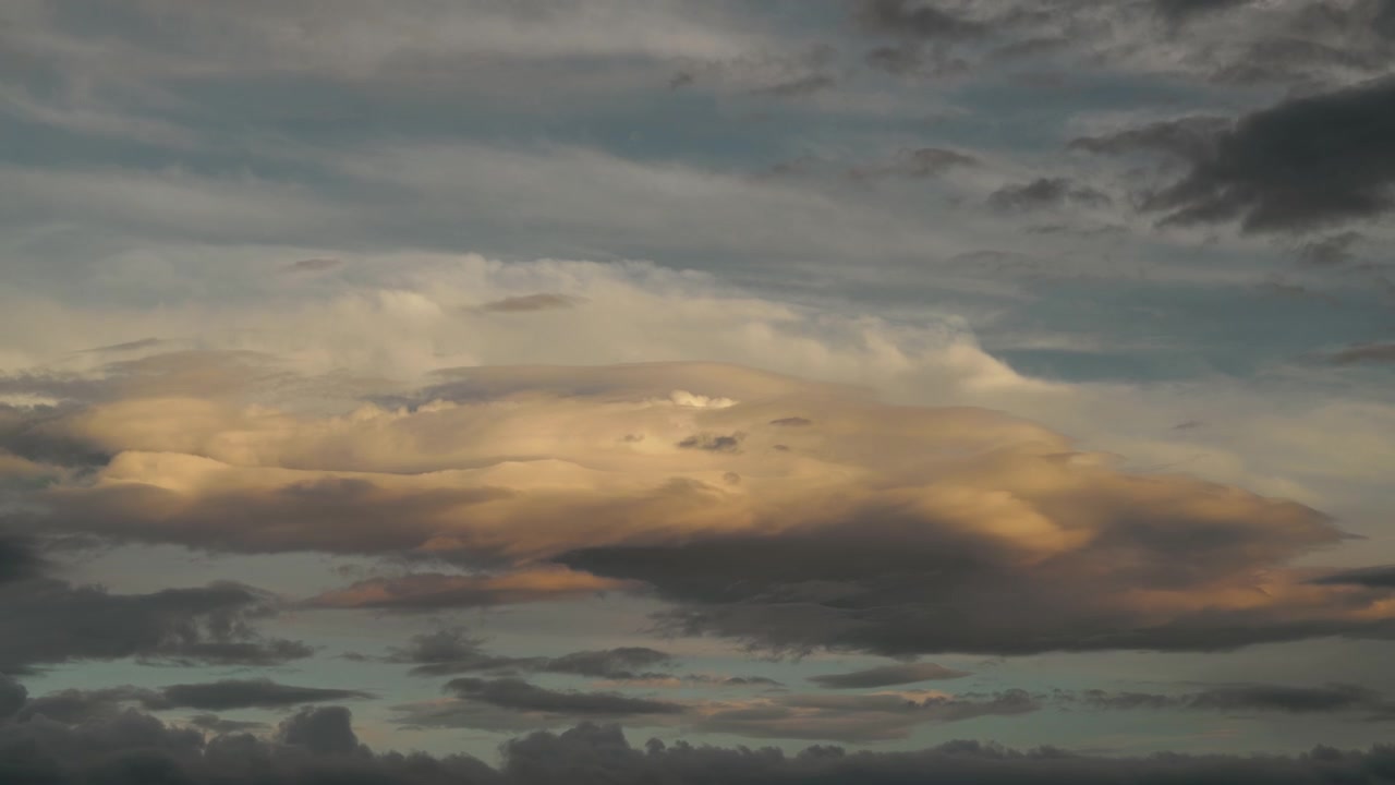 Dramatic Sunset Clouds Moving Across the Sky