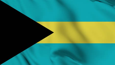 the bahamas flag seamless waving animation