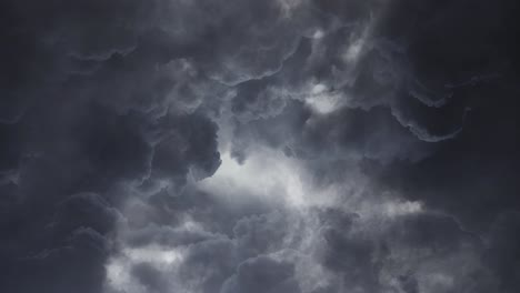 Tormenta,-Relámpagos-En-Un-Cielo-Nublado-Y-Tormentoso