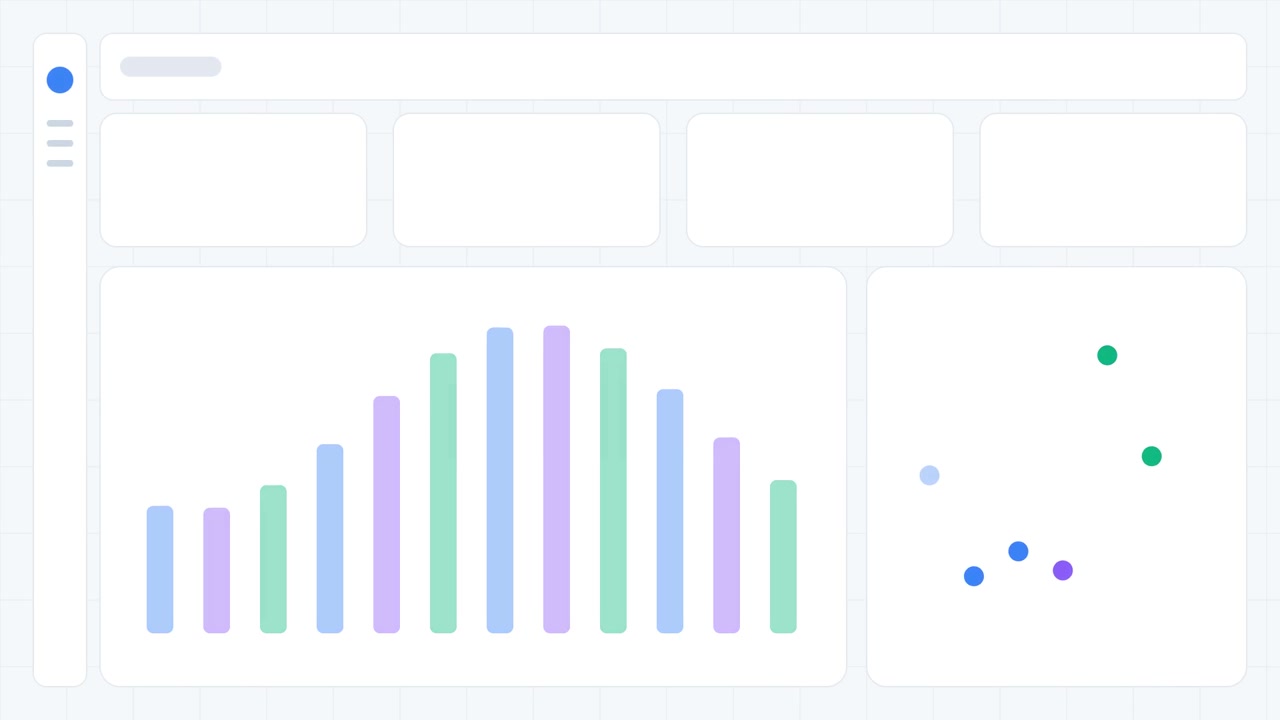 Visualizzazione dati con grafico a barre animato e grafico a dispersione