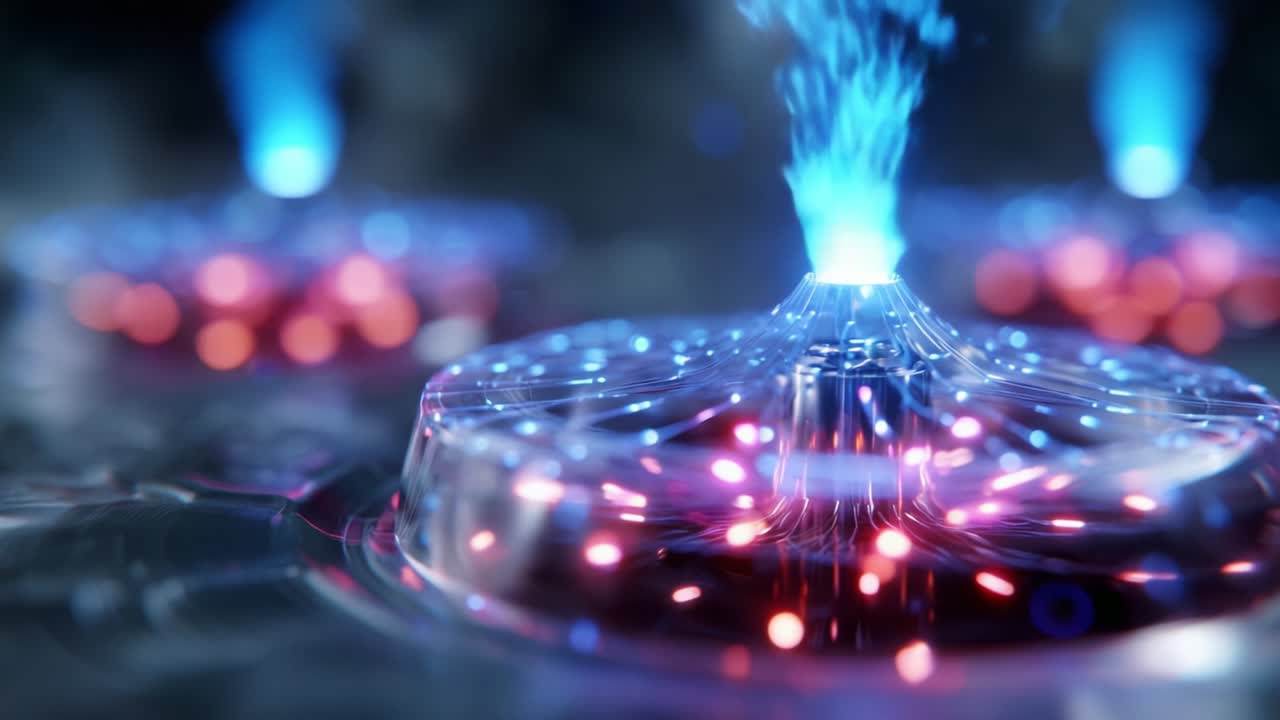 Captivating Display of Energy and Light: A Close-Up of Futuristic Plasma Technology Showcasing Dynamic Electric Discharges and Mesmerizing Colorful Patterns, Illustrating Advanced Scientific Concepts in Action