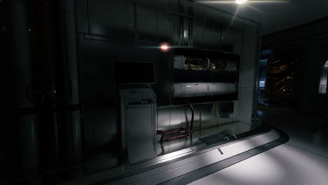 high tech containment area with futuristic design and sleek surfaces