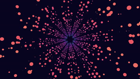 un patrón circular de puntos