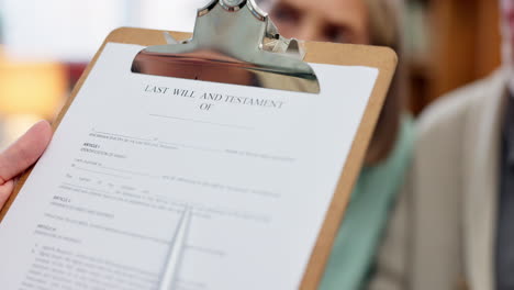 last will and testament documentation