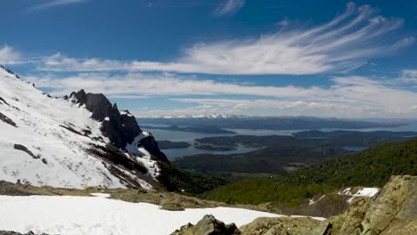 still camera timelapse of this beautiful andes mountains view in refugio lopez, argentina. shot with gopro 9
