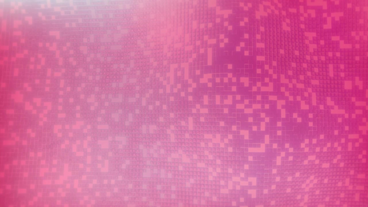Pink pixel grid shifting after lighter top band appearing orange clusters flickering showing shifts