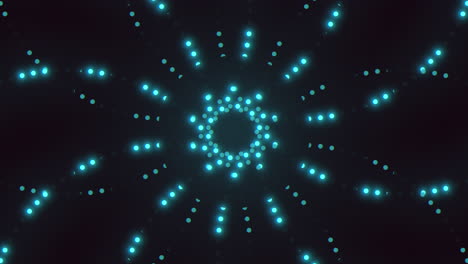 un cautivador patrón simétrico de puntos azules brillantes