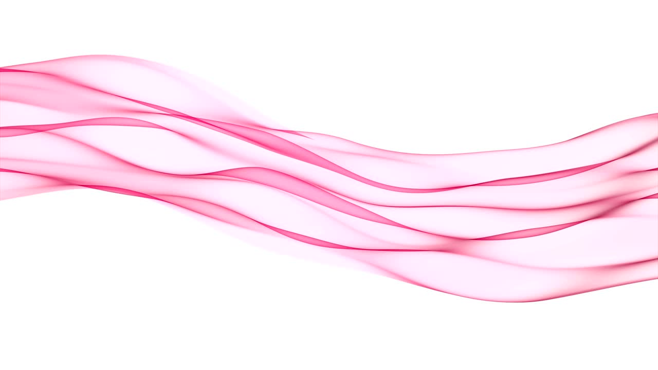 onda roja abstracta en cámara lenta sobre el fondo blanco