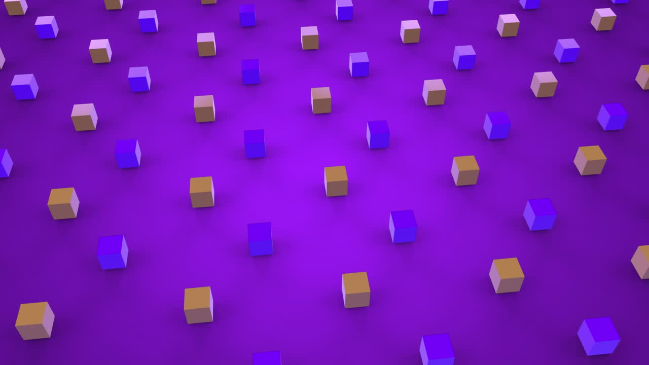 Moving 3d abstract shapes in formation