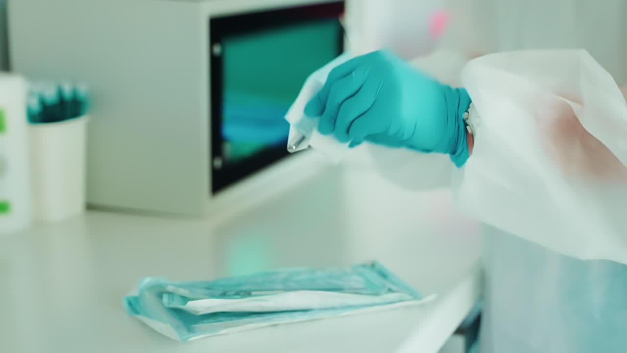 procedimiento de esterilización dental