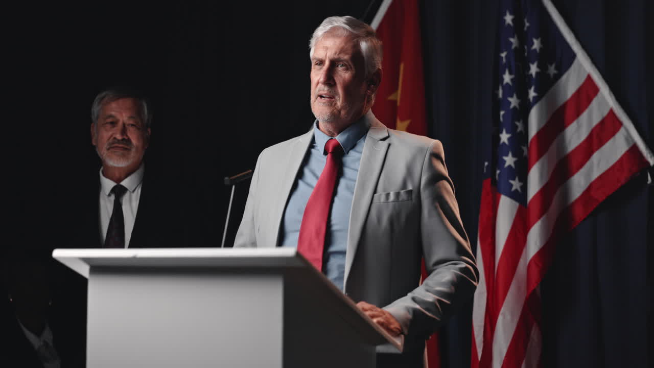 Politicians on stage