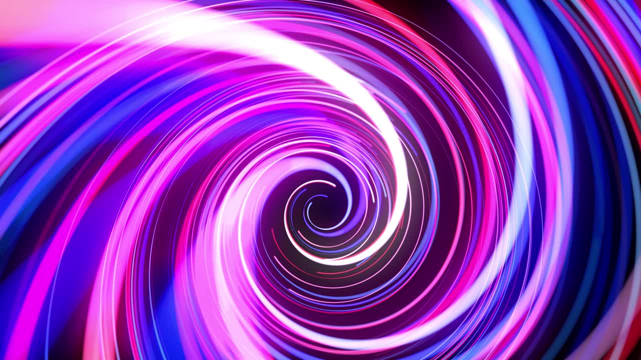 flujo de luz bg en 4k. fondo en bucle abstracto con rastros de luz, flujo de líneas de neón rojo azul en el espacio se mueven para formar formas espirales en bucle. fondo de diseño de movimiento moderno de moda. efecto de luz,