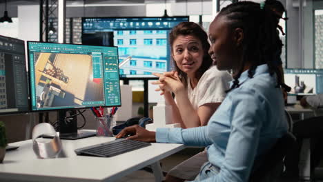 two developers reviewing blueprints for real estate project planning