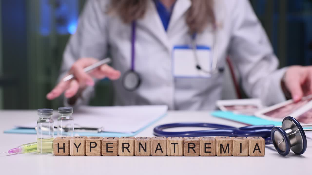 Médica estuda cuidadosamente imagens de ultrassom à mesa.