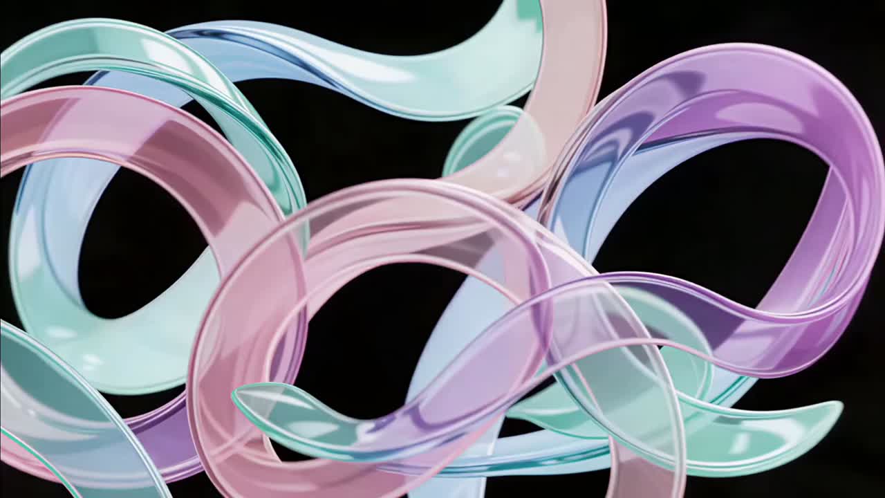 3D Abstract Naadloze Animatie Achtergrond