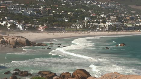 toma de establecimiento de ciudad del cabo, sudáfrica, a lo largo de la zona costera