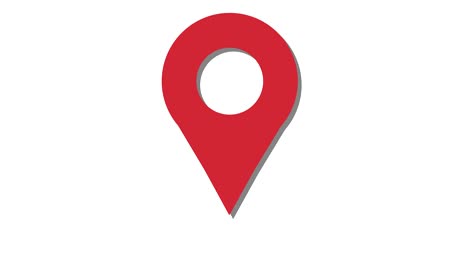 map marker icon red shadow
