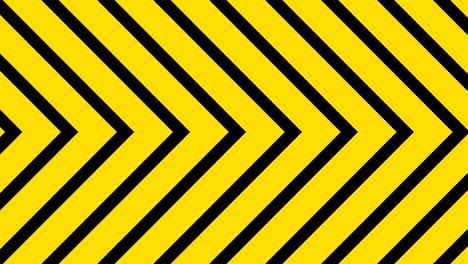 yellow and black visual background shaped arrow moving sideways