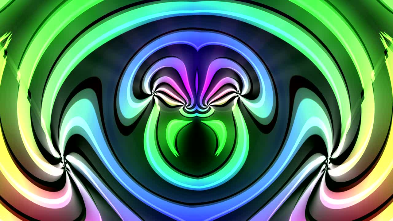 Abstract Colorful Neon Background Loop