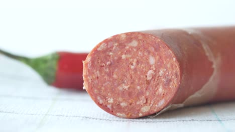 slice of turkish sausage