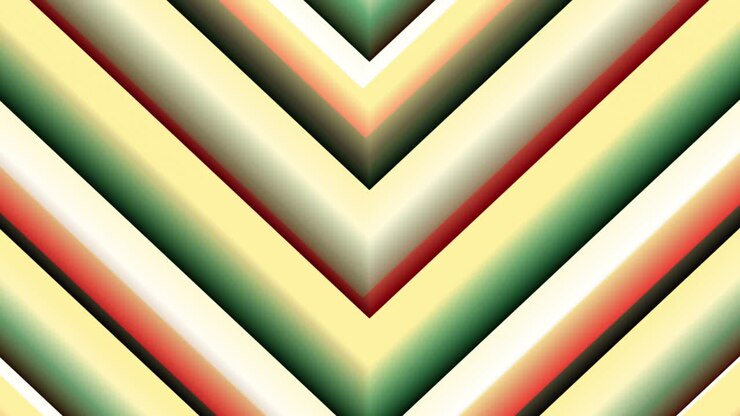 Sfondo creativo con strisce geometriche a forma di freccia