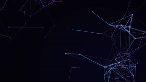 animación de rastros de luz azul y púrpura sobre fondo azul