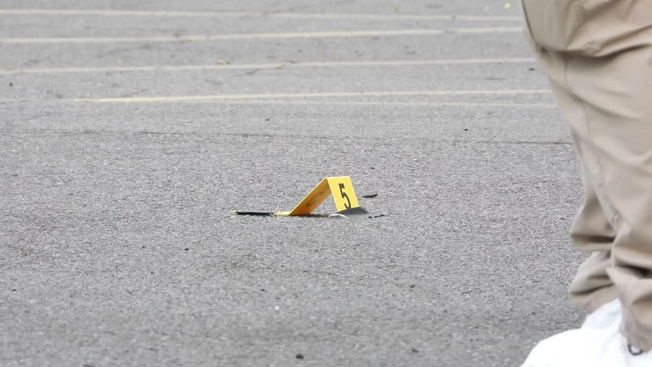 총격 후 생물학적 흔적에 대한 법의학 검색, 범죄 현장 조사