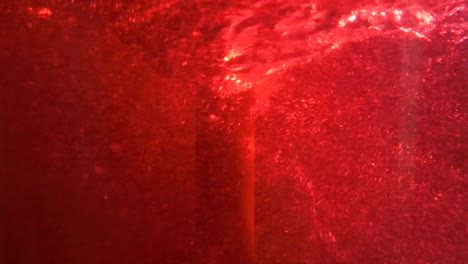 red liquid under water