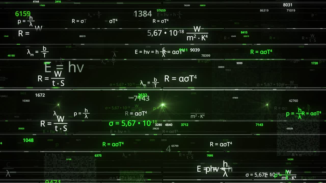 Abstract Digital Equations Background