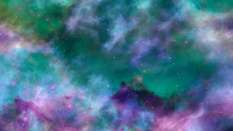 fondo de nebulosa espacial azul y verde