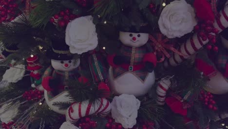 two snowmen under christmas tree in schilliger in gland switzerland