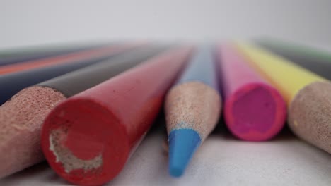 vibrant pencil array in macro perspective