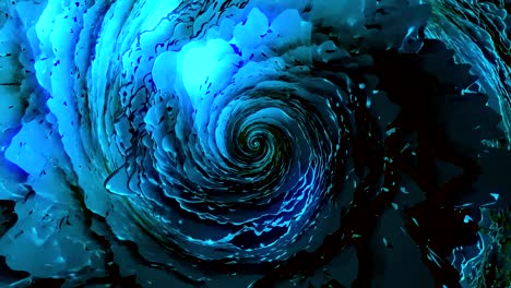 abstract blue spiral vortex