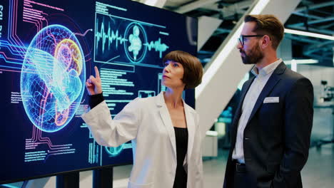 business meeting about brain science and technology