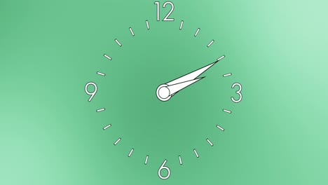 Digital-generated-video-of-analogue-clock