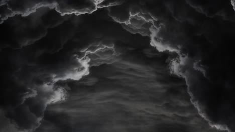 illuminating the cumulonimbus clouds with storms
