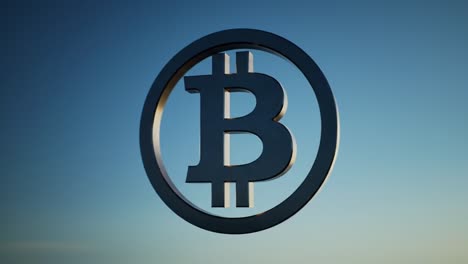 símbolo de la moneda bitcoin