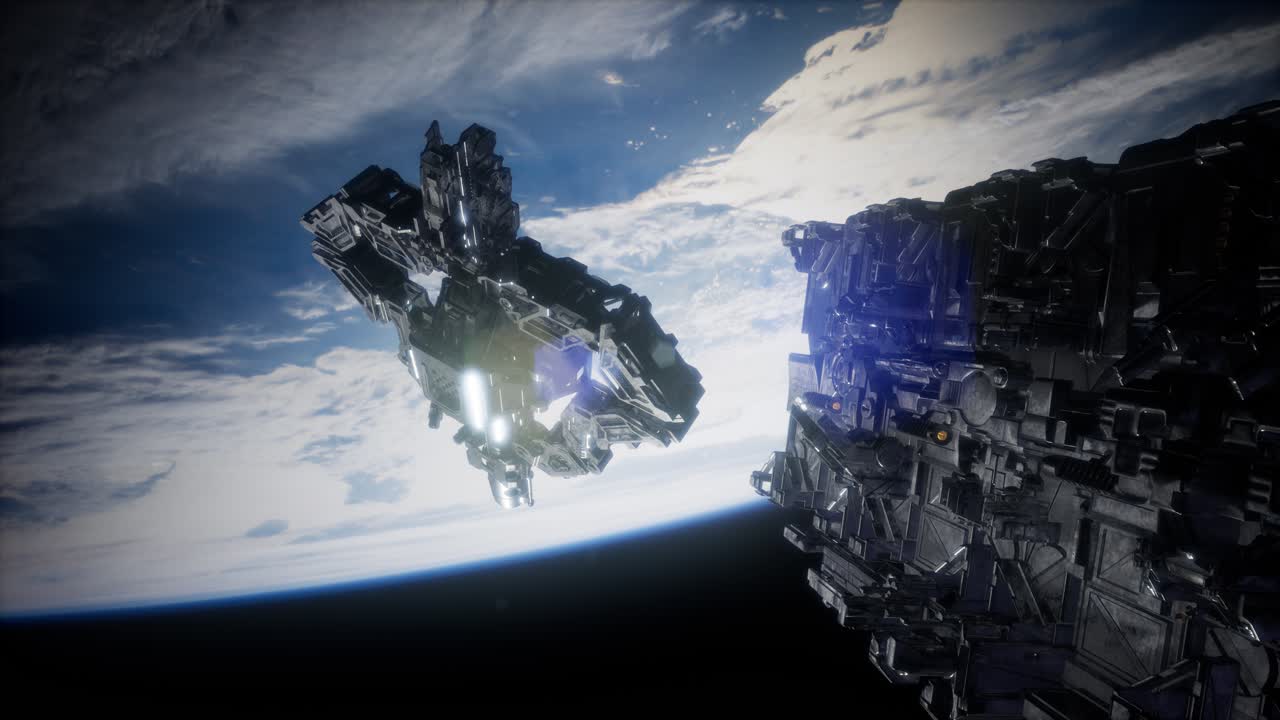 어머니 우주선으로 알려진 거대한 우주선의 함대가 지구 위에 위치를 잡고 있습니다.