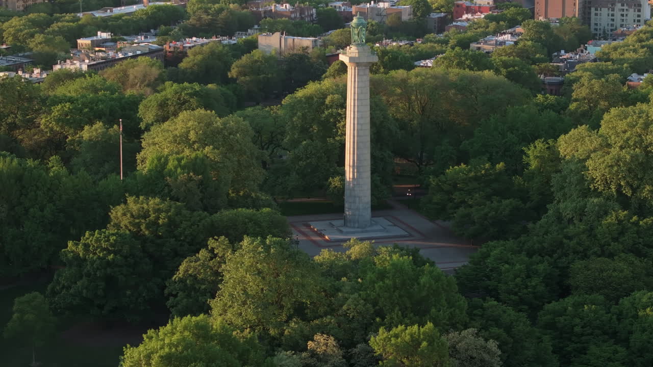 Brooklyn's Fort Greene Park at sunrise. Shot in New York City.