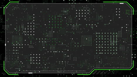 animation of digital data processing over computer screen