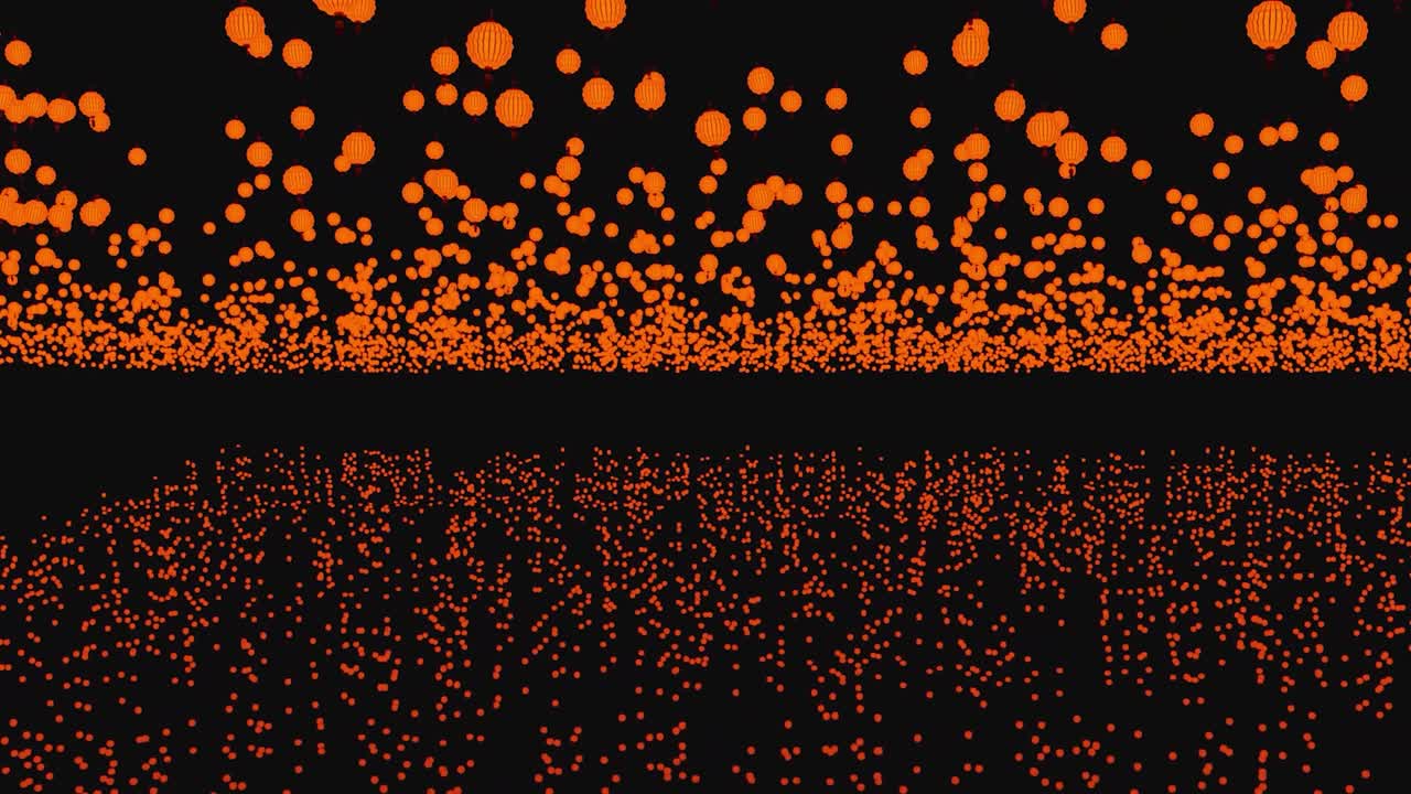 밤하늘에 있는 은 등불