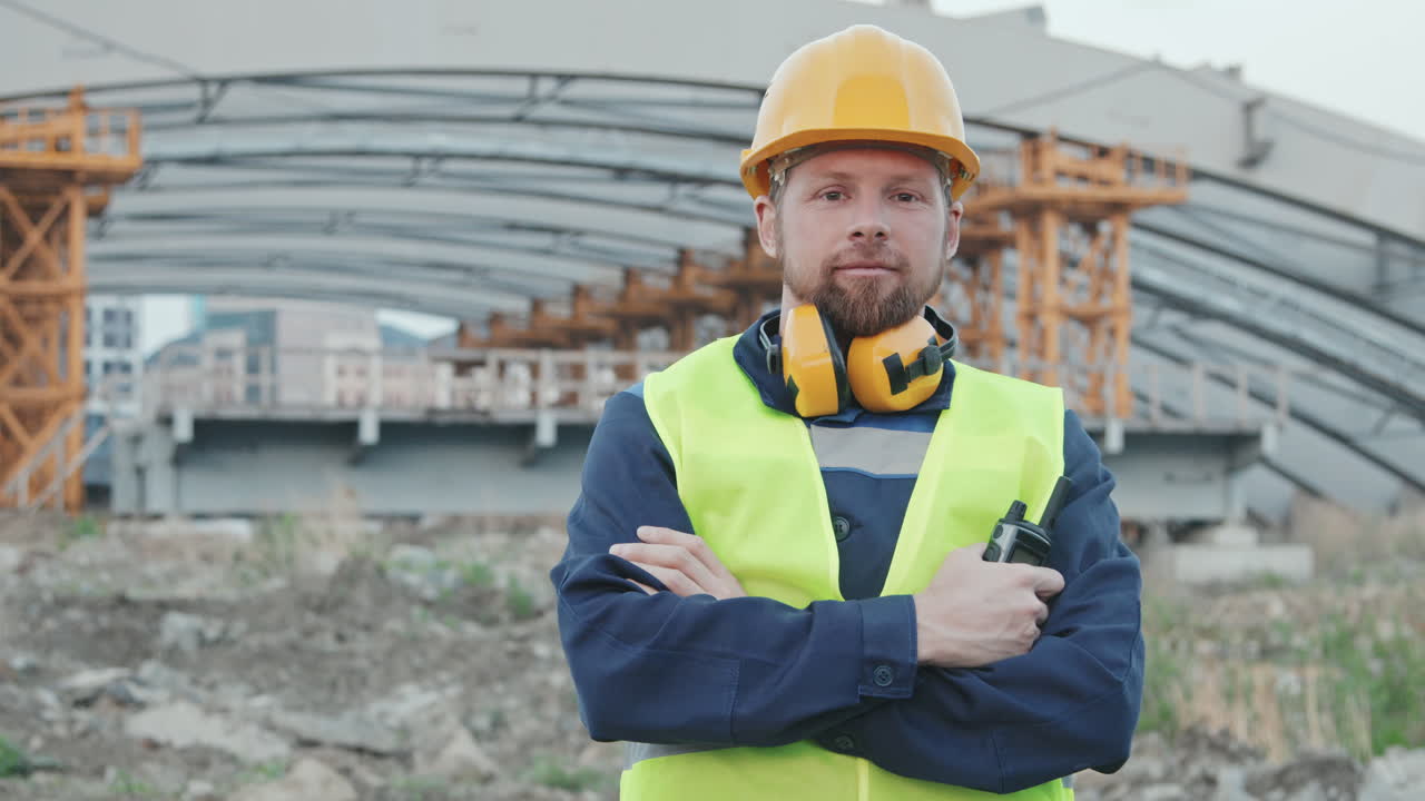 Portrait of Construction Worker Outside