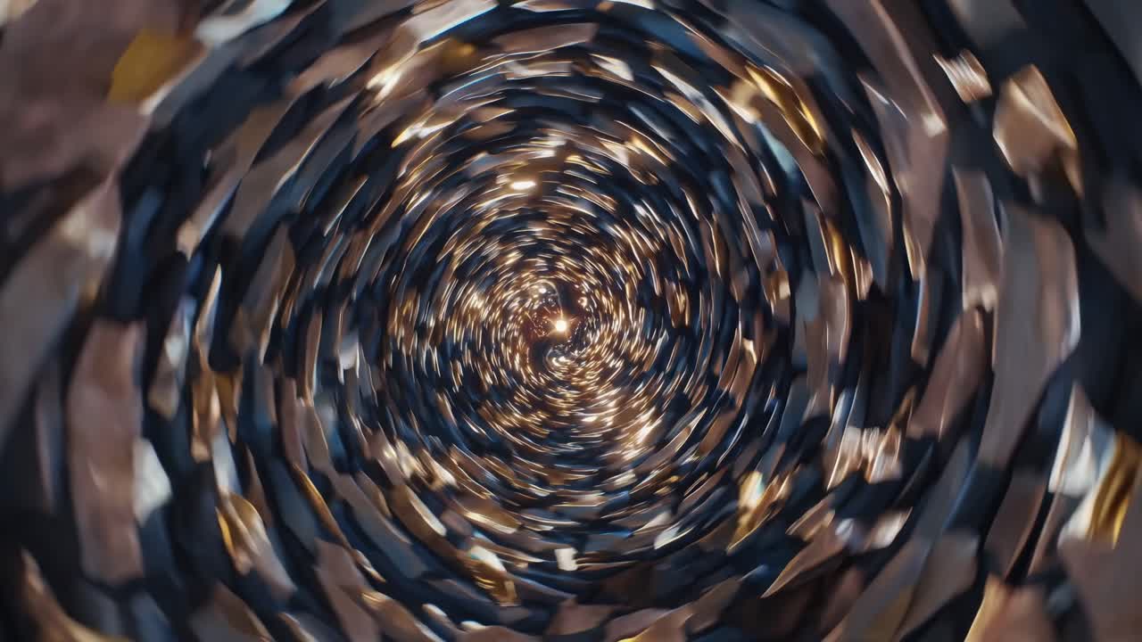 túnel de luz abstracto