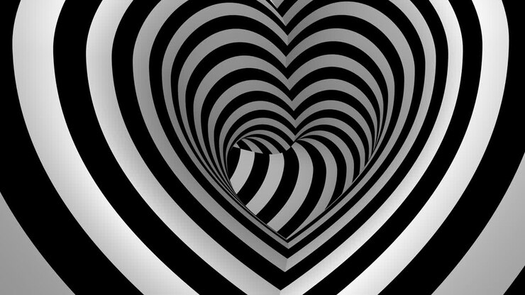 Movimento all'interno di un tunnel a forma di cuore