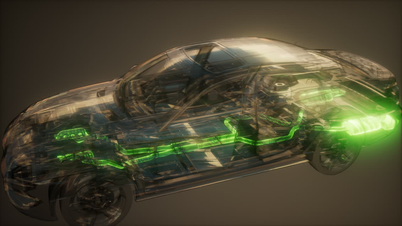 자동차에서 볼 수 있는 배기가스 시스템