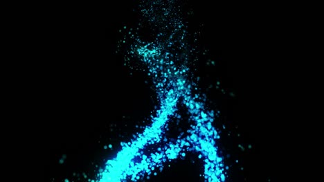 la hélice de la molécula de adn como símbolo para el código genético. concepto de medicina y tecnología. ciencia biotecnología. animación de bucle.